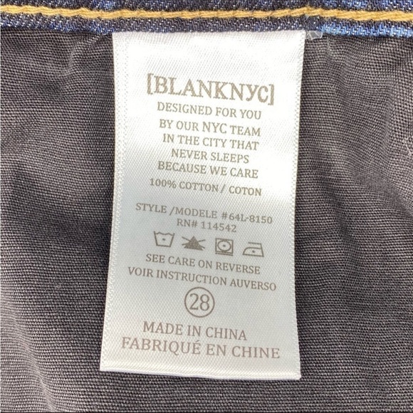 Blank NYC Jean Shorts “I Know You Want Me” Denim Size 28 = 6 nyc Cutoffs New NWT - Picture 6 of 9